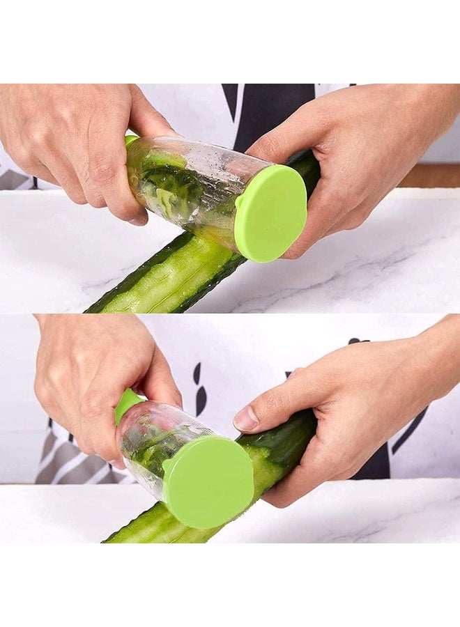 هابي هوم قشارة خضار وفواكه متعددة الوظائف مع حاوية لجمع القشور – شفرات جولين لتقشير البطاطس، الجزر، التفاح والخضروات والفواكه بسهولة وسرعة – تصميم عملي وآمن بقبضة مريحة، مصنوعة من الستانلس ستيل، سهلة الاستخدام والتنظيف ومناسبة لغسالة الصحون - Image 4